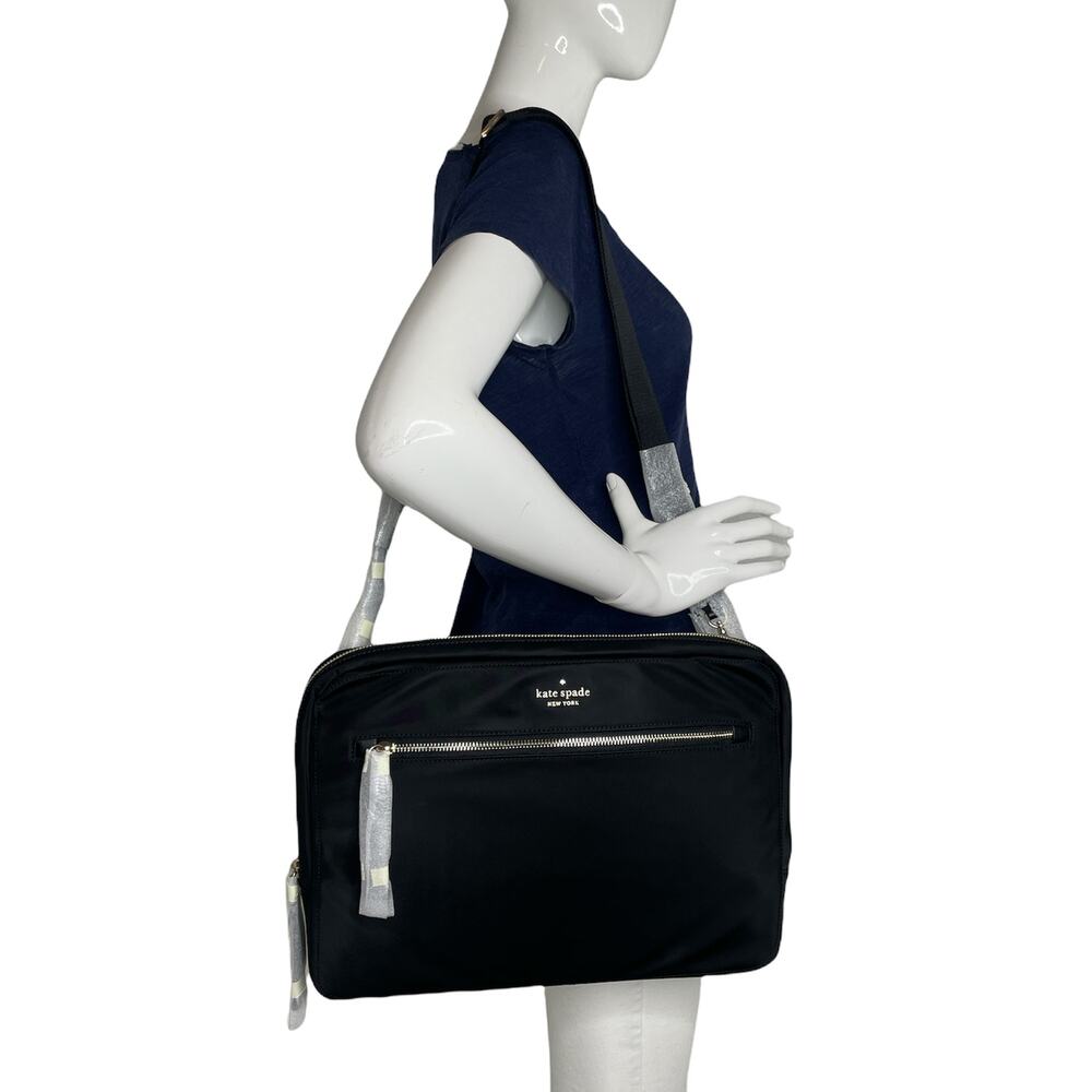 Kate Spade chelsea laptop sleeve with strap fits a laptop up to 15" inside
